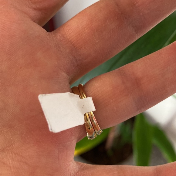 14k Solid Yellow Gold Engagement Ring Wedding Band - Picture 6 of 14